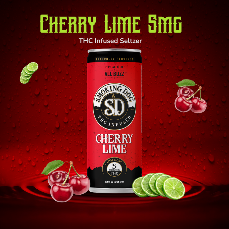 Smoking Dog Delta-9 Seltzer | Drink Cherrylime 5mg