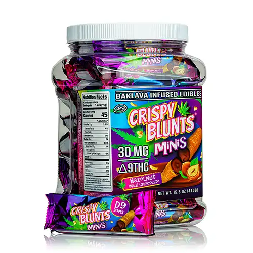Baklava Infused Edibles | Crispy Blunts Minis 30mg Hazelnut