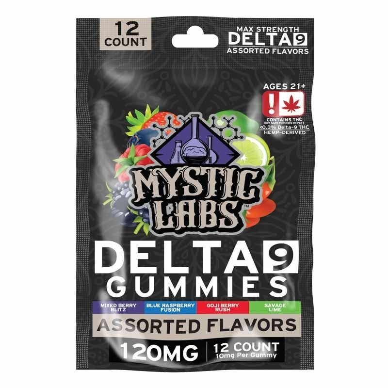 Mystic Labs Delta 9 Gummies | Delta-9 Edible Assorted 120mg