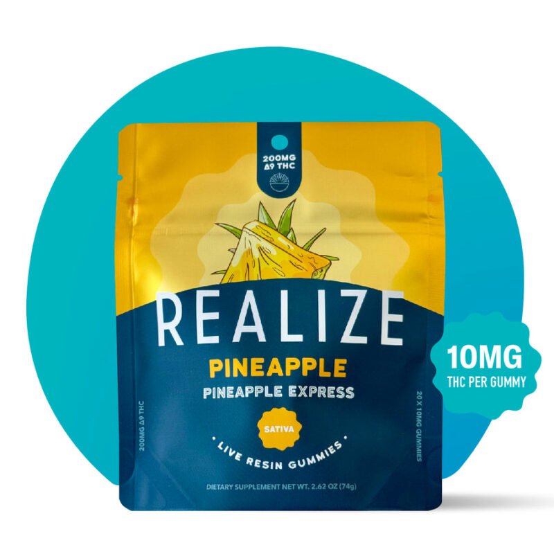 Realize Delta 9 Gummies 200mg | Edible Pineappleexpress