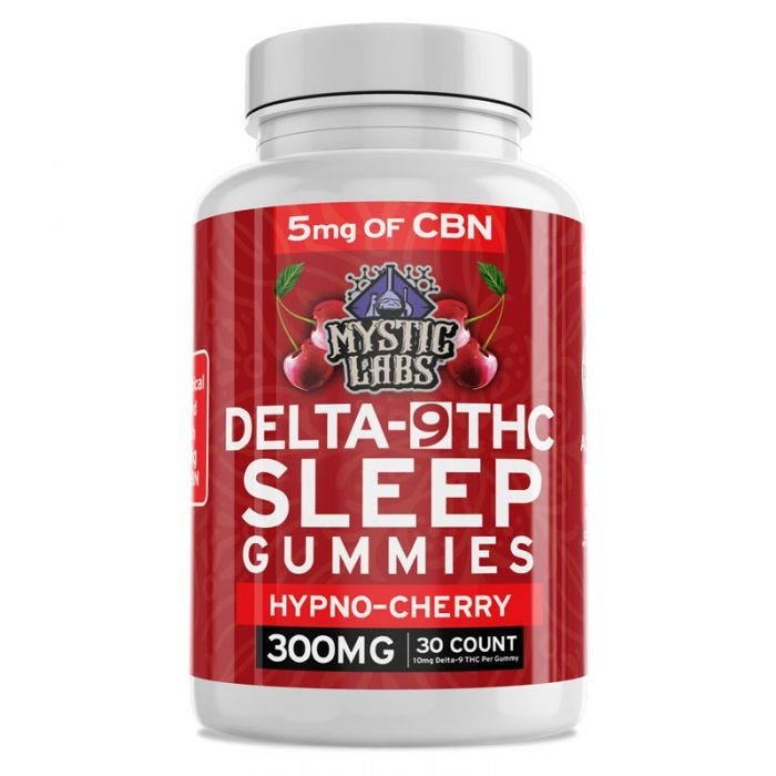 Mystic Labs Delta 9 Gummies | Delta-9 Edible Sleep Cherry 300mg