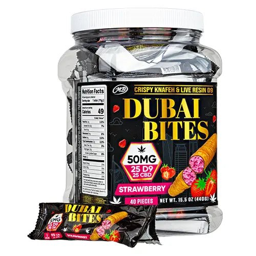 Dubai Bites 50mg Delta-9 CBD | 50 Mg Strawberry