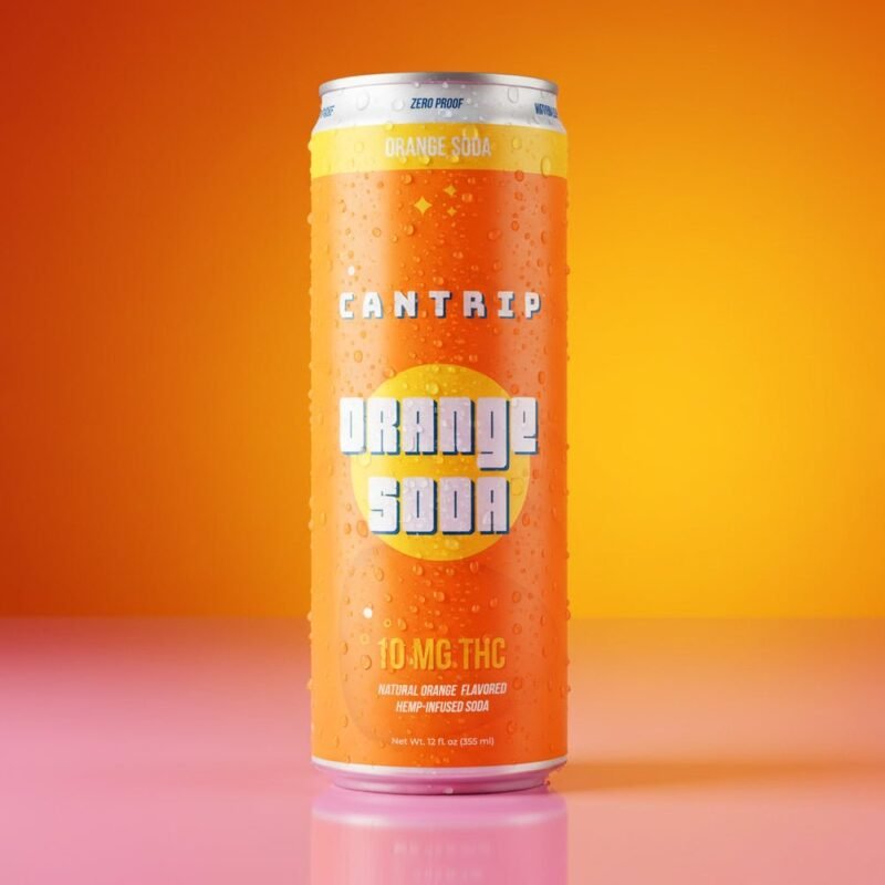 Cantrip THC Beverages | Delta-9 Drink Orangesoda 10mg